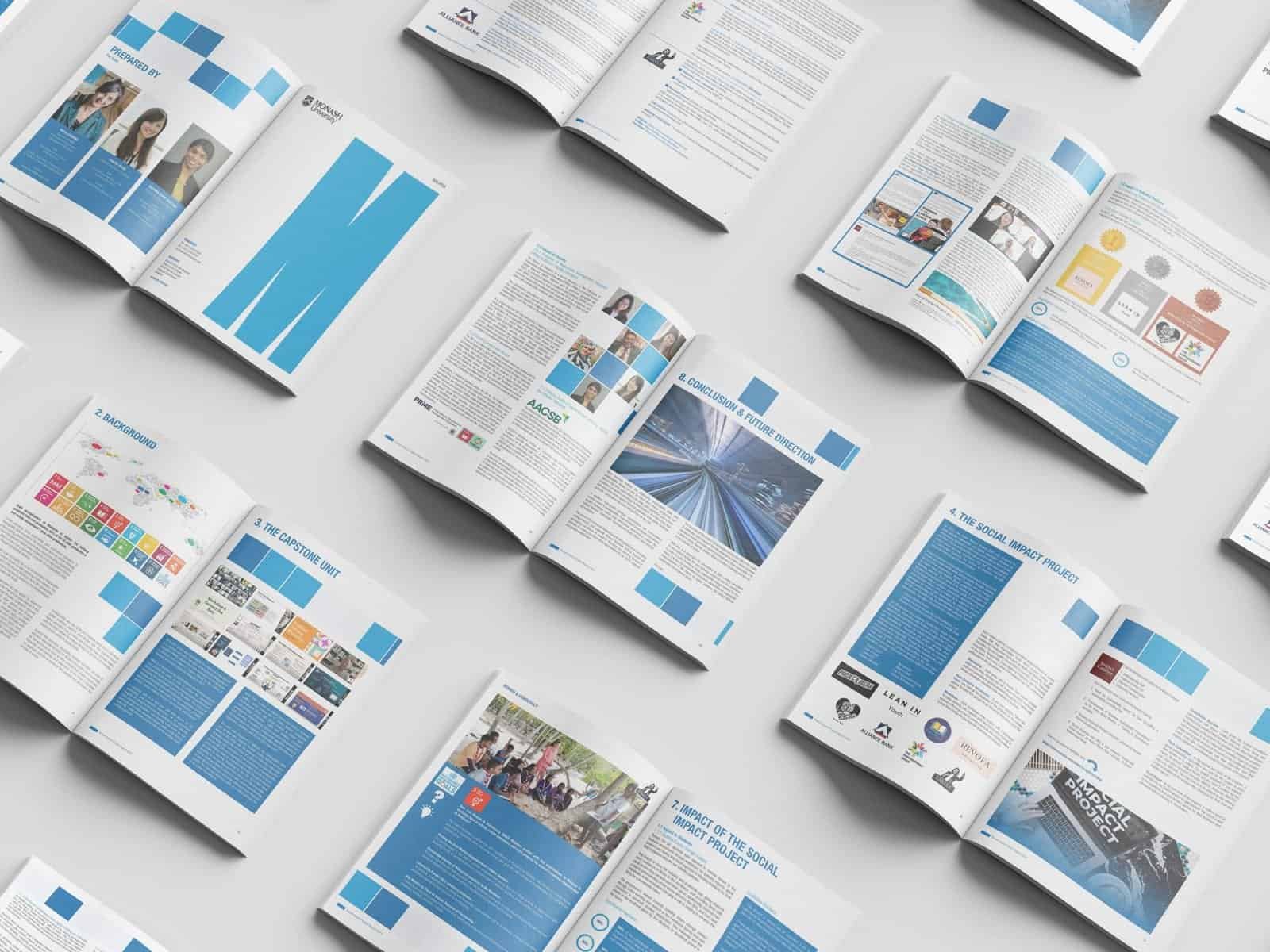 Monash University Social Impact Project Report designed by KokCreative