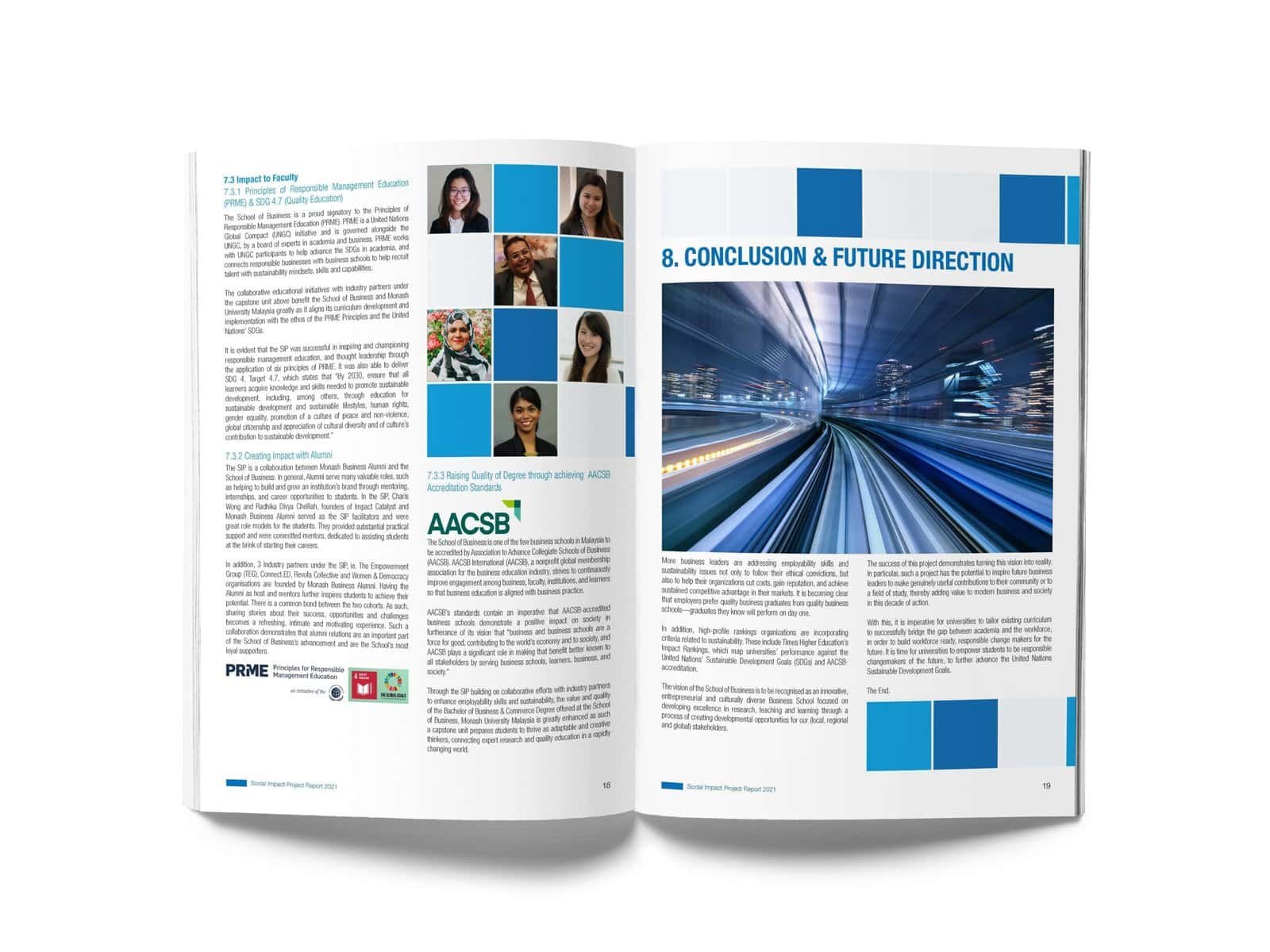 Monash University Social Impact Project Report designed by KokCreative