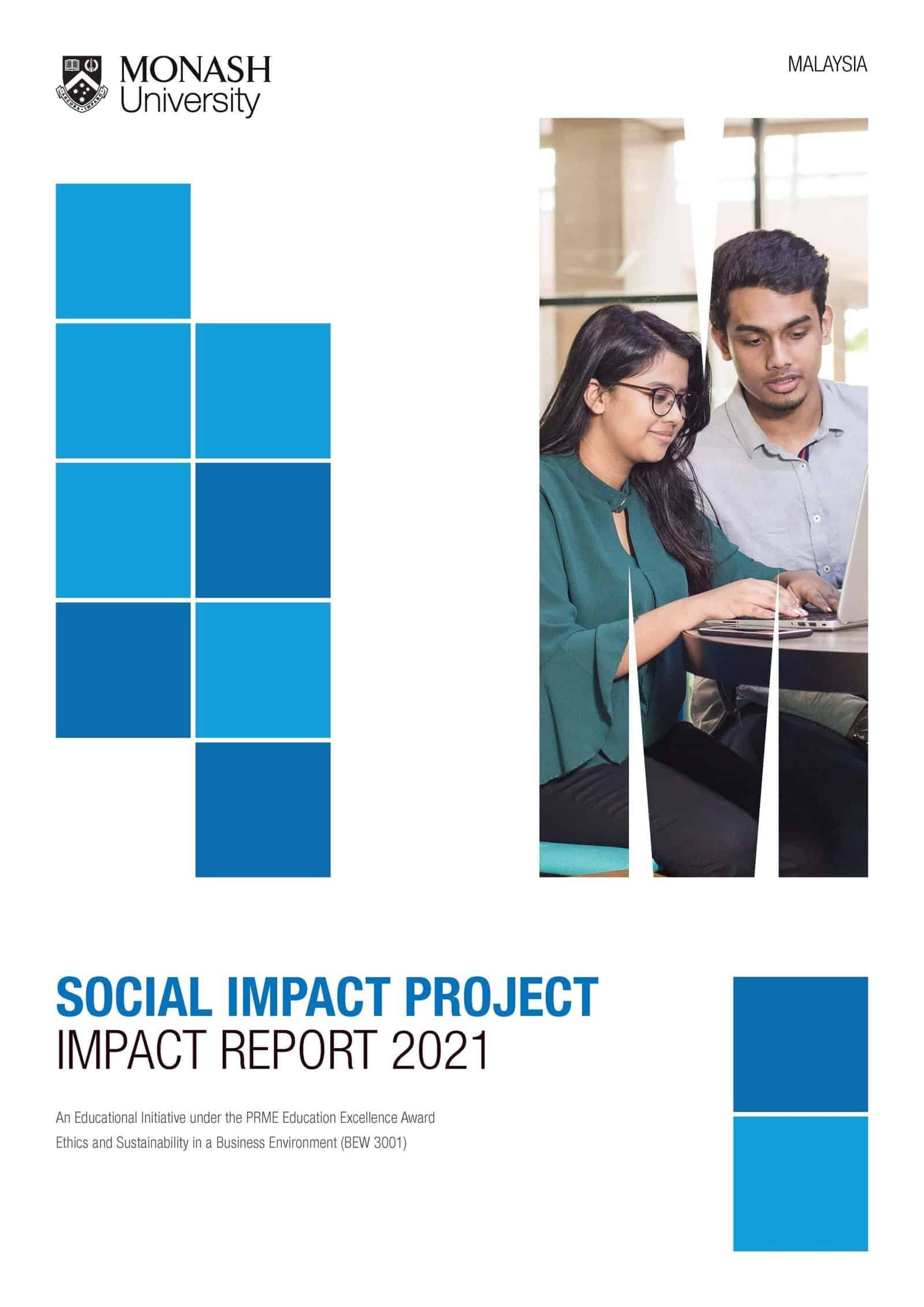 Monash University Social Impact Project Report designed by KokCreative